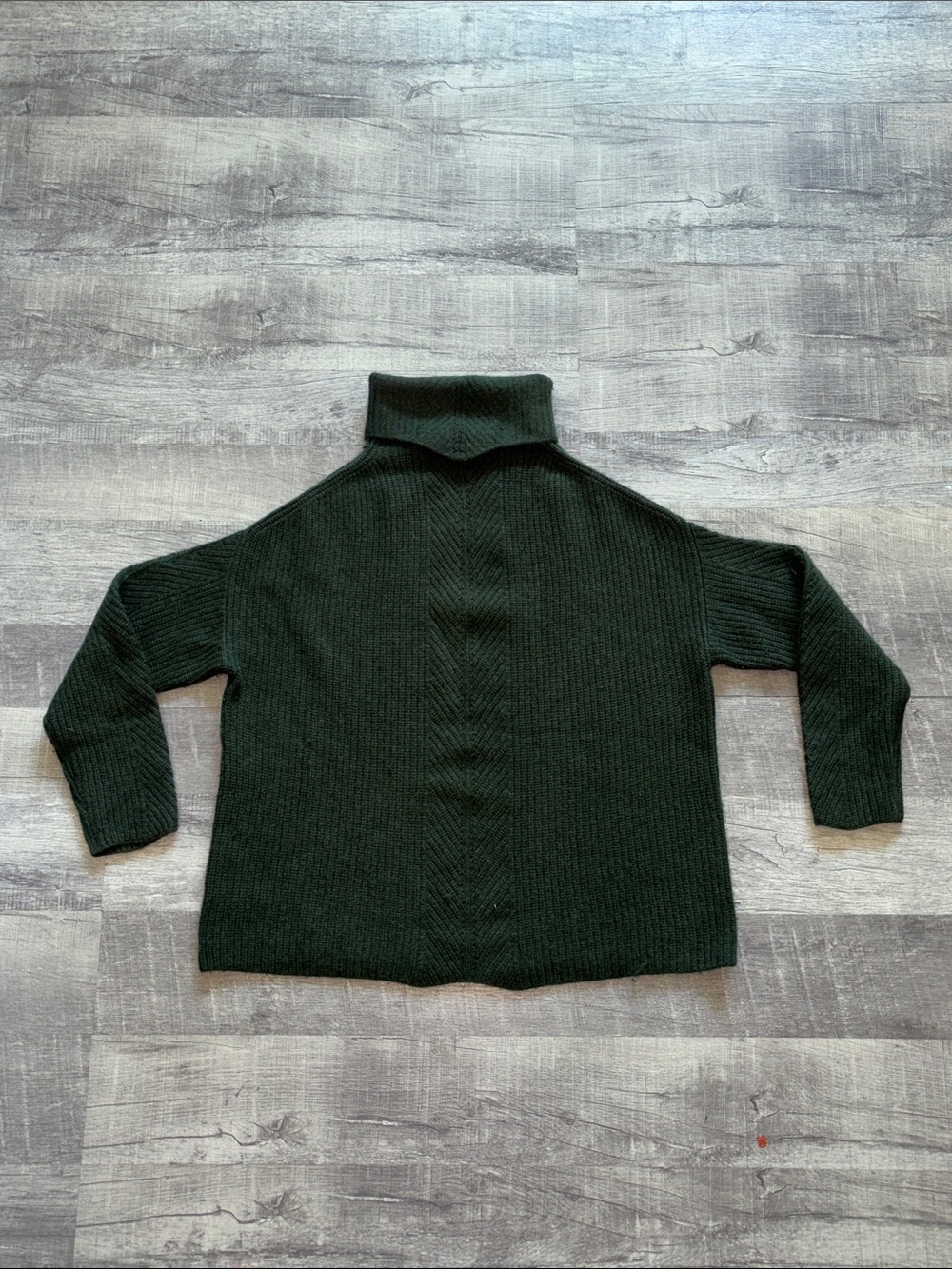 The Cashmere Project Dark Green Turtleneck Sweater